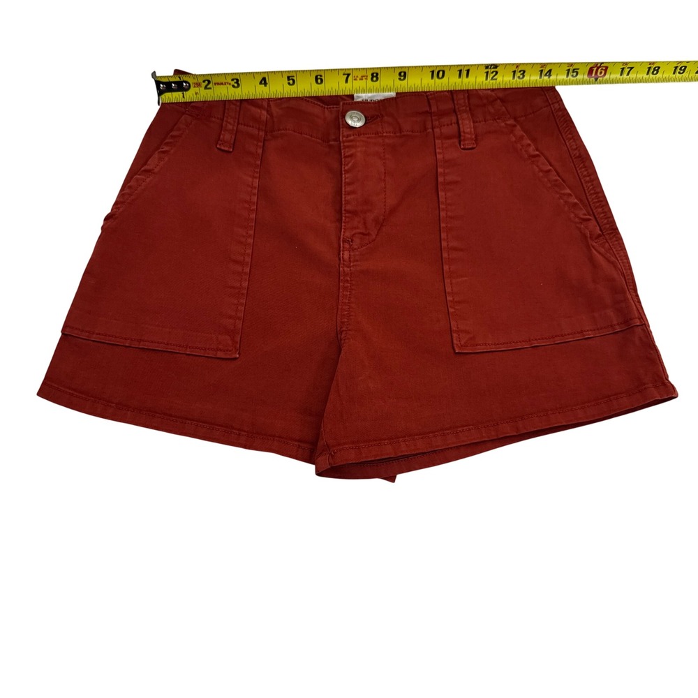 HUDSON High Rise Rust Red Utility Short Size 27 - Picture 2 of 5